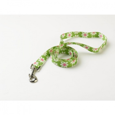 Yellow Dog Design Uptown Thin Leash Double Sided Green Daisy 48 Inches RRP 14.99 CLEARANCE XL 7.50